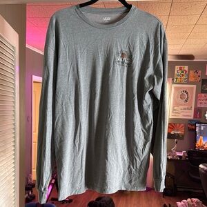 Vans Light Heather Gray Long Sleeve Tee